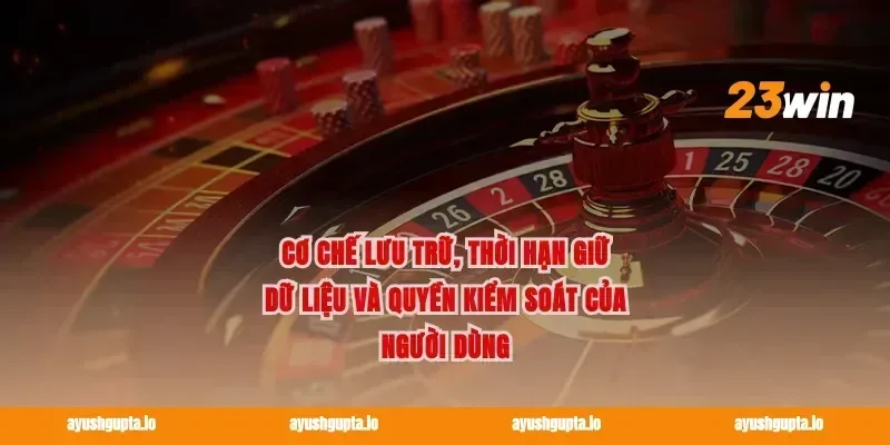 Cơ chế lưu trữ, thời hạn giữ dữ liệu và quyền kiểm soát của người dùng