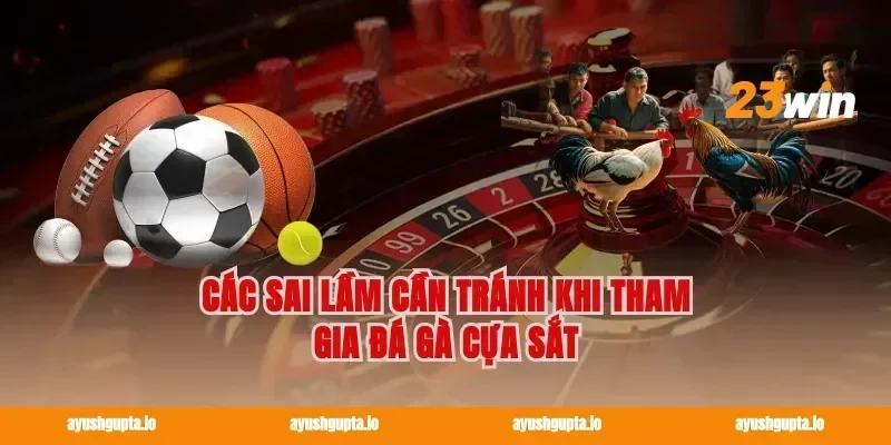 Các sai lầm cần tránh khi tham gia Đá gà cựa sắt