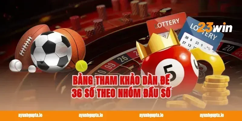 Bảng Tham Khảo Dàn Đề 36 Số Theo Nhóm Đầu Số